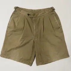 OLD OAKVALLEY コットン 2タック ハーフパンツ チノパン 日本製