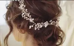 結婚式 ウェディング ブライダル 髪飾り ヘアアクセサリーパール