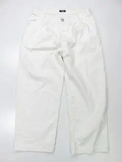 【値下げ】マーブルシュッド　marble sud　ワイドパンツ　麻配合　白　Mのサムネイル