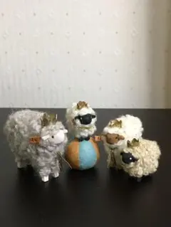 羊の置物 4体セット 伊勢丹 新宿にて購入　toji kyoko作