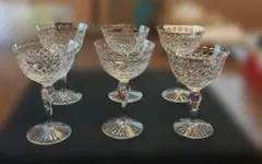 クリスタルカット　カクテルグラス 6個セット