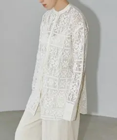 OHGA WHIPRU BLOUSE フリルブラウス 白 - メルカリ