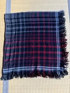 GUCCI グッチ チェック柄ストール GG柄 フリンジ シルク