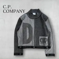 希少 90s C.P. COMPANY 切り替え ハイネックニット アーカイブ