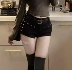 ショートデニムパンツ