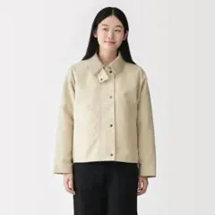 無印良品　コーデュロイ衿ショートブルゾンのサムネイル