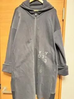 【定価 77000円】Y-3 ブラック ナイロンロングコート セール】PUFFYナイロンロングコート（その他アウター）｜null