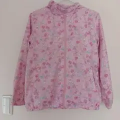 中古品】マザウェイズ 150 ウィンドブレーカー パーカー ピンク 羽織り 薄手