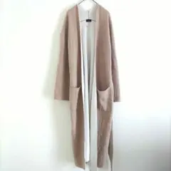 apartbylowrys ロング ニットカーディガン ベージュ 上品 キレイめ