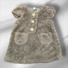 ベビーベスト ブラウン サイズ80cm ベビー服　秋冬