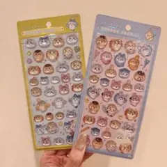 【正規品】ちいかわ ボンボンドロップシール2枚セット みんなポーズ、ニコニコ
