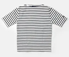 【新品未着用】半袖セントジェームス　濃紺ストライプ