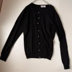 ギャラリービスコンティ 黒 カーディガン レース パール 上品 大人可愛い