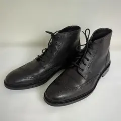 未使用 COACH ウィングチップ レースアップブーツ G1057 28 牛革