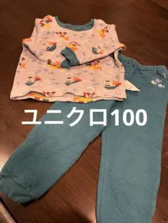 ユニクロ　ディズニーキルティングベビーパジャマセット