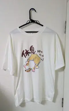 猫デザイン ホワイトTシャツ