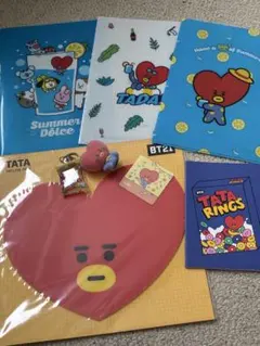 TATA BT21 ファイル マウスパッド 人形　キーホルダー シール ノート