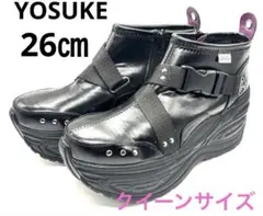 【アウトレット】「YOSUKE】レディース厚底スニーカー BL 26.0cm