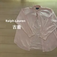 Ralph Lauren ラルフローレン長袖シャツ ピンク 刺繍ポニー