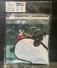 スヌーピークリップ　2種類各3個