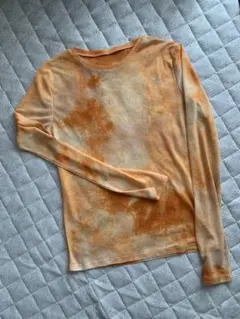 アダムエロペ　マドモアゼルロペ　タイダイ柄　シアーシャツ　シャツ 38