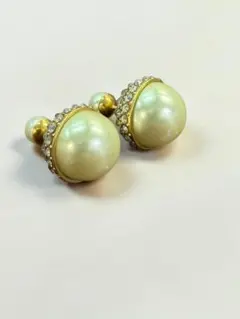 中古品】Dior パール ダブルキャッチ ピアス 両耳用 - メルカリ