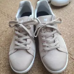 le coq sportif ベージュ スニーカー