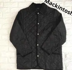 【状態◎】　マッキントッシュ　キルティングジャケット　（襟）コーデュロイ　黒