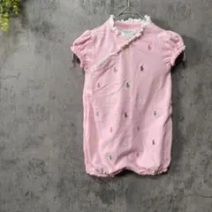 ラルフローレン　ロンパース　12M 子供服　半袖　フリル　かわいい　刺繍　1歳