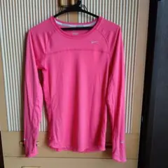 Nike ランニング 長袖Tシャツ M ピンク