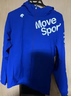 【新品】DESCENTE Move Sport フルジップパーカー 青 Mサイズ