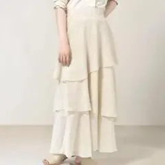 【RETRO GIRL】 ドット柄 ティアードスカート