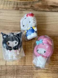 サンリオキャラクターズ フォトフレームマスコット　キティ　マイメロディ　クロミ