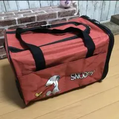 PEANUTS ピーナッツ SNOOPY ペット用キャリー　赤/ M