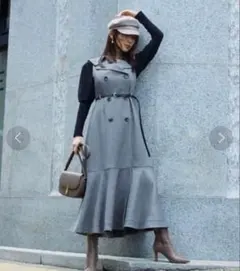 snidel ビッグカラートレンチジャンスカ ワンピース