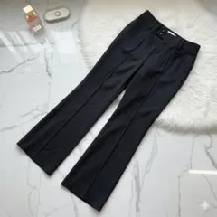 BOSCH ボッシュ 美脚 センタープレスフレアパンツ 38 チャコールグレー