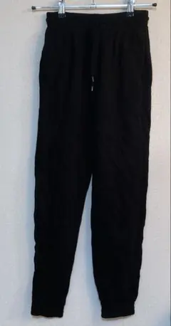 H &M DIVIDED ブラック ジョガーパンツXS黒海外古着
