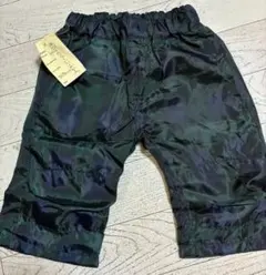 ダークグリーン ハーフパンツ 100サイズ⭐︎折り畳み収納機能付き⭐︎新品未使用美品
