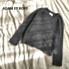 ADAM ET ROPE　アダムエロペ　アルパカニット　Vネック　グレー