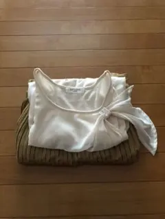 earthmusic&ecologyプリーツスカートOfuonトップス