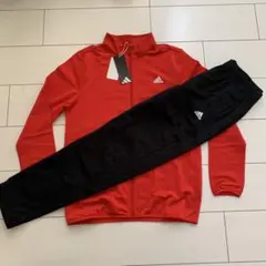 新品アディダスadidas★裏起毛ジュニア　ジャージ上下セット【160】