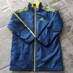 adidas 青 黄 ジャケット ベンチコート