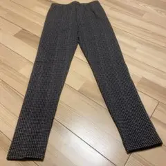 美品！レディース ストレッチパンツ 千鳥柄 LLサイズ 裏起毛のサムネイル