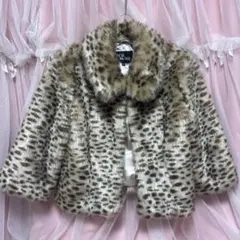 セシルマクビー フェイクファーショートジャケット M