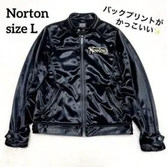 【極美品★】Norton ノートン ボンディング ライダースジャケット L 刺繍