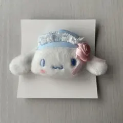 サンリオ ホワイトフリル ヘアクリップ シナモン