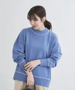 chocol raffine robe もちやわモックネックニットプルオーバー