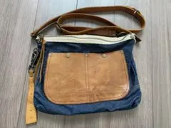 R*t様 RRL Ralph Lauren デニム レザー ショルダーバッグ レ - メルカリ