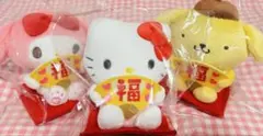 サンリオ ハッピー招福扇子マスコット ハローキティ マイメロディ ポムポムプリン