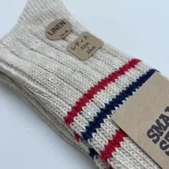 【日本製】リネン混レディースソックス